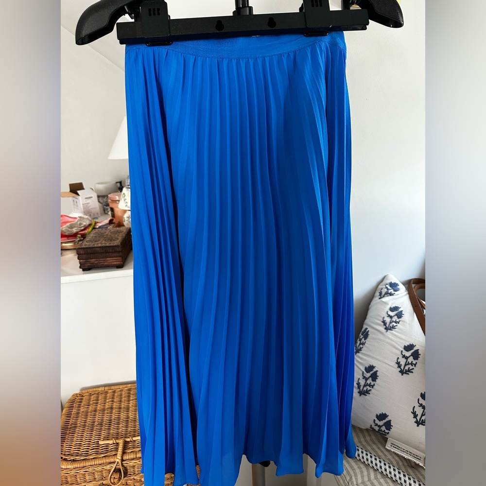 Elegant Banana Republic cobalt Blue Pleated Skirt